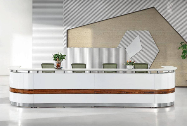 Front desk for modern hospital