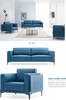 Blue sofa sets for office 